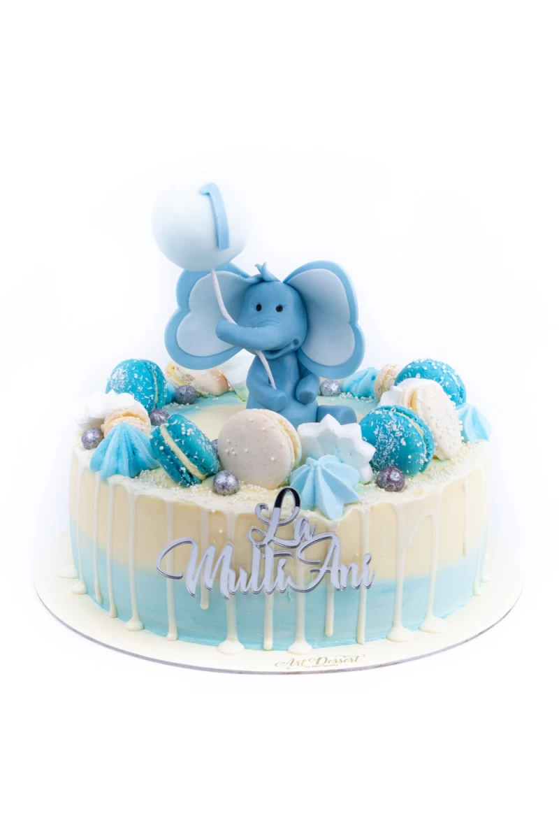 Tort in crema de unt cu elefantel