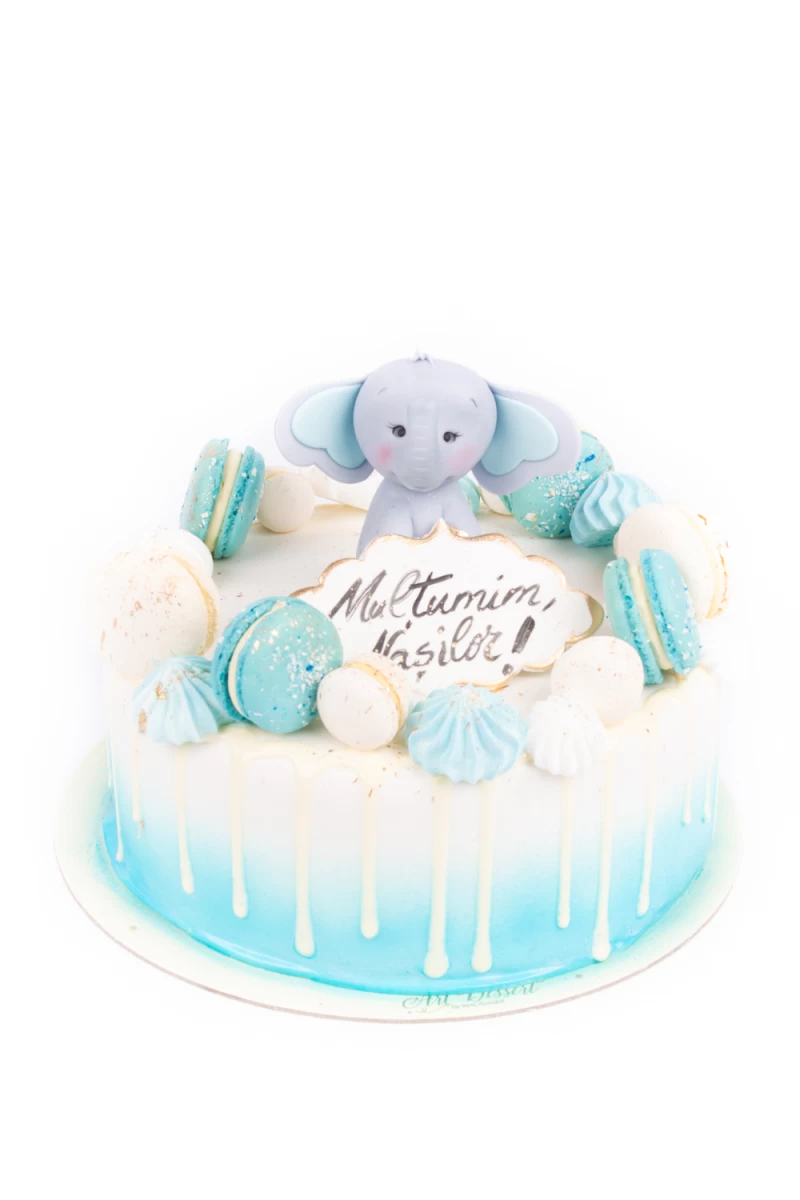 Tort Blue Elephant