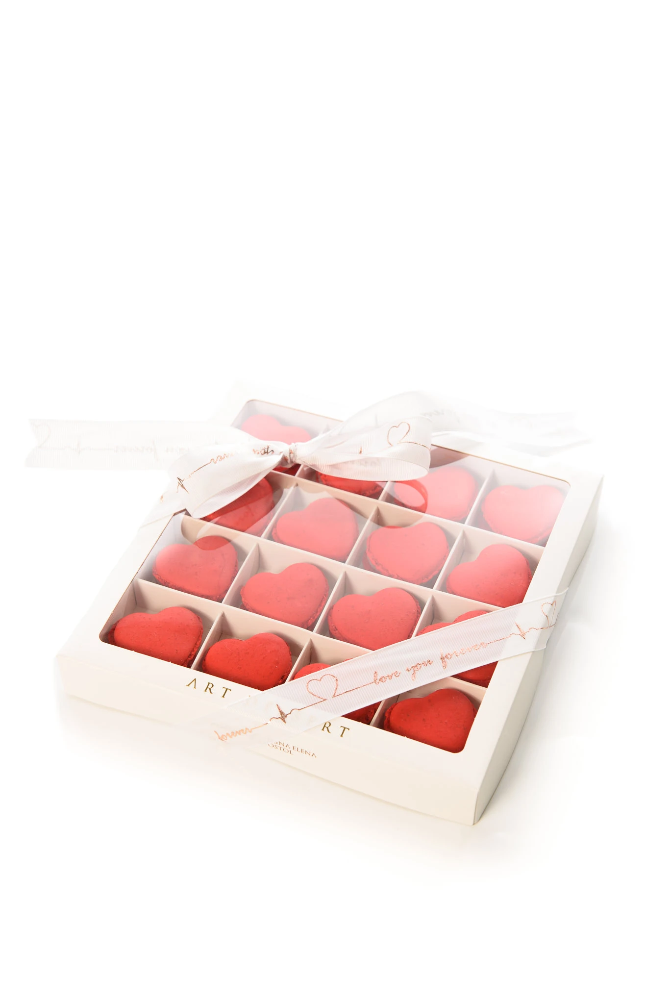 Cutie Macarons Inima 16  Red