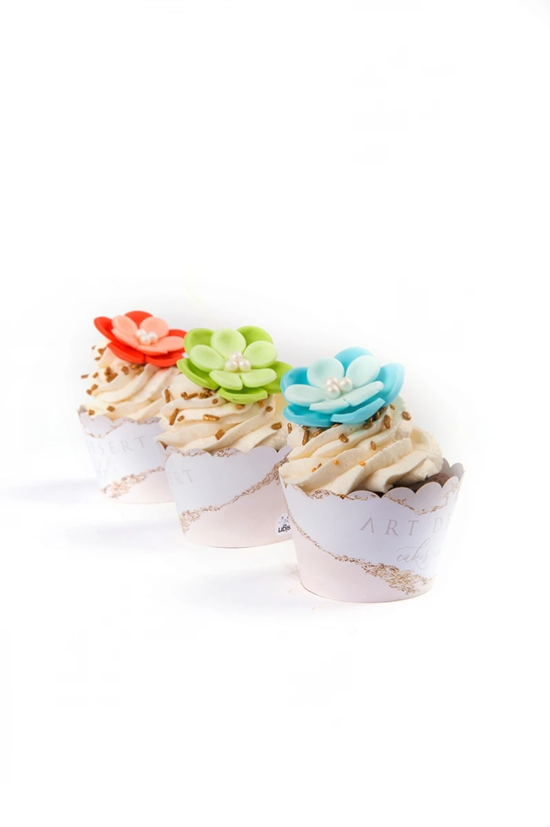 Cupcakes cu ciocolata si crema de vanilie