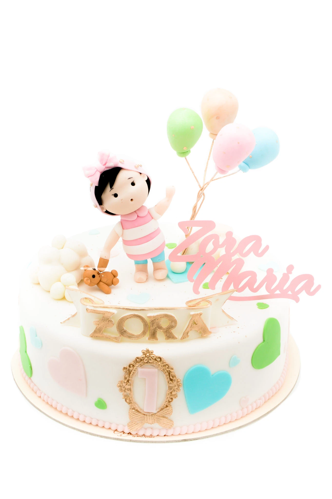Tort Fetita cu Baloane